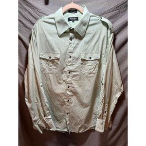 Eighty Eight Button Up Shirt Adult‎ Extra Large Green Long Sleeve Casual Mens.